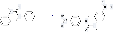 N,N'-Dimethyl-N,N'-diphenylurea can be used to prepare N,N'-dimethyl-N,N'-bis-(4-nitro-phenyl)-urea